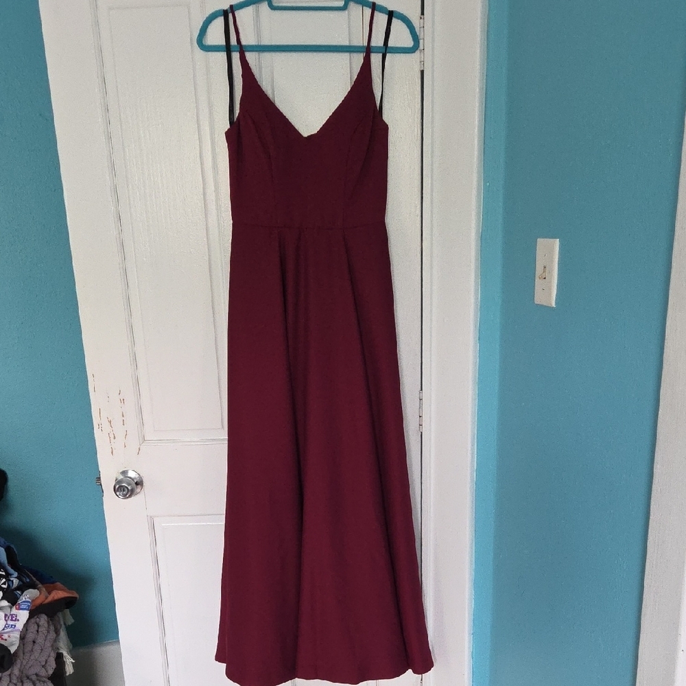 *CLOSET CLOSING 7/31* Hayley Paige Occasions Burgundy Dress Size 4